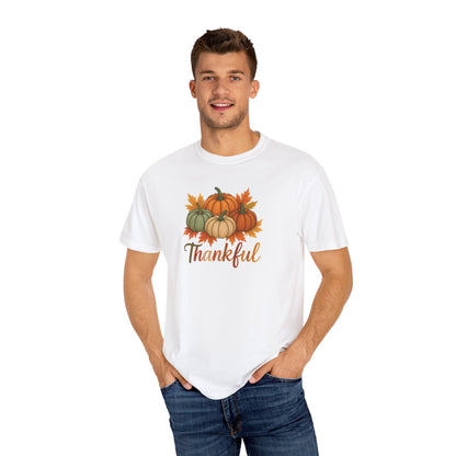 Thankful Pumpkin Patch T-shirt, Fall Leaves, Thanksgiving Tee, Autumn Vibes