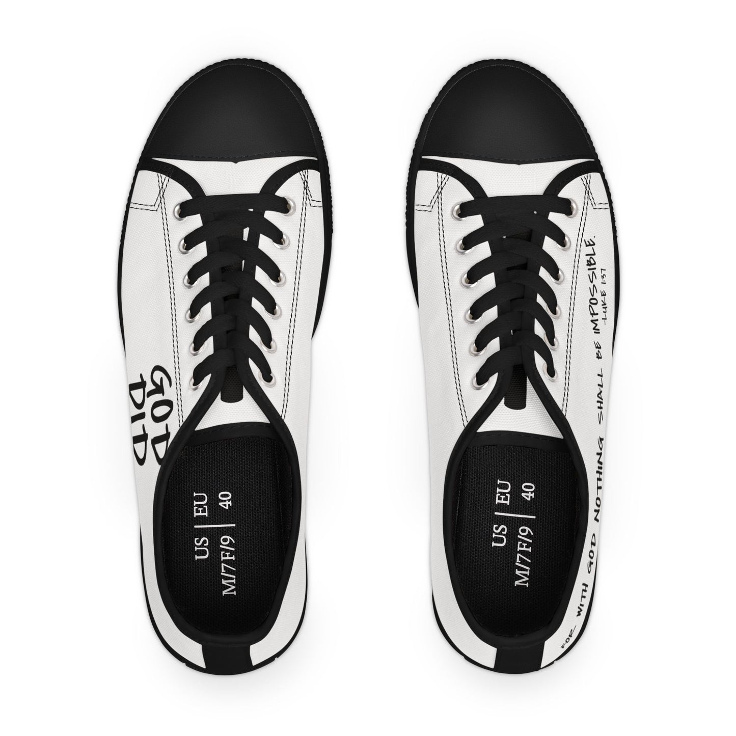GOD DID - Women's Low Top Sneakers