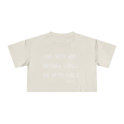 GOD DID - Women's Crop Tee