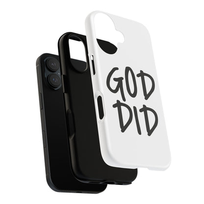 GOD DID - Apple iPhone Case(iPhone 13, 14, 15, 16, 17 Pro/Pro Max)