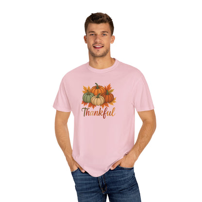 Thankful Pumpkin Patch T-shirt, Fall Leaves, Thanksgiving Tee, Autumn Vibes