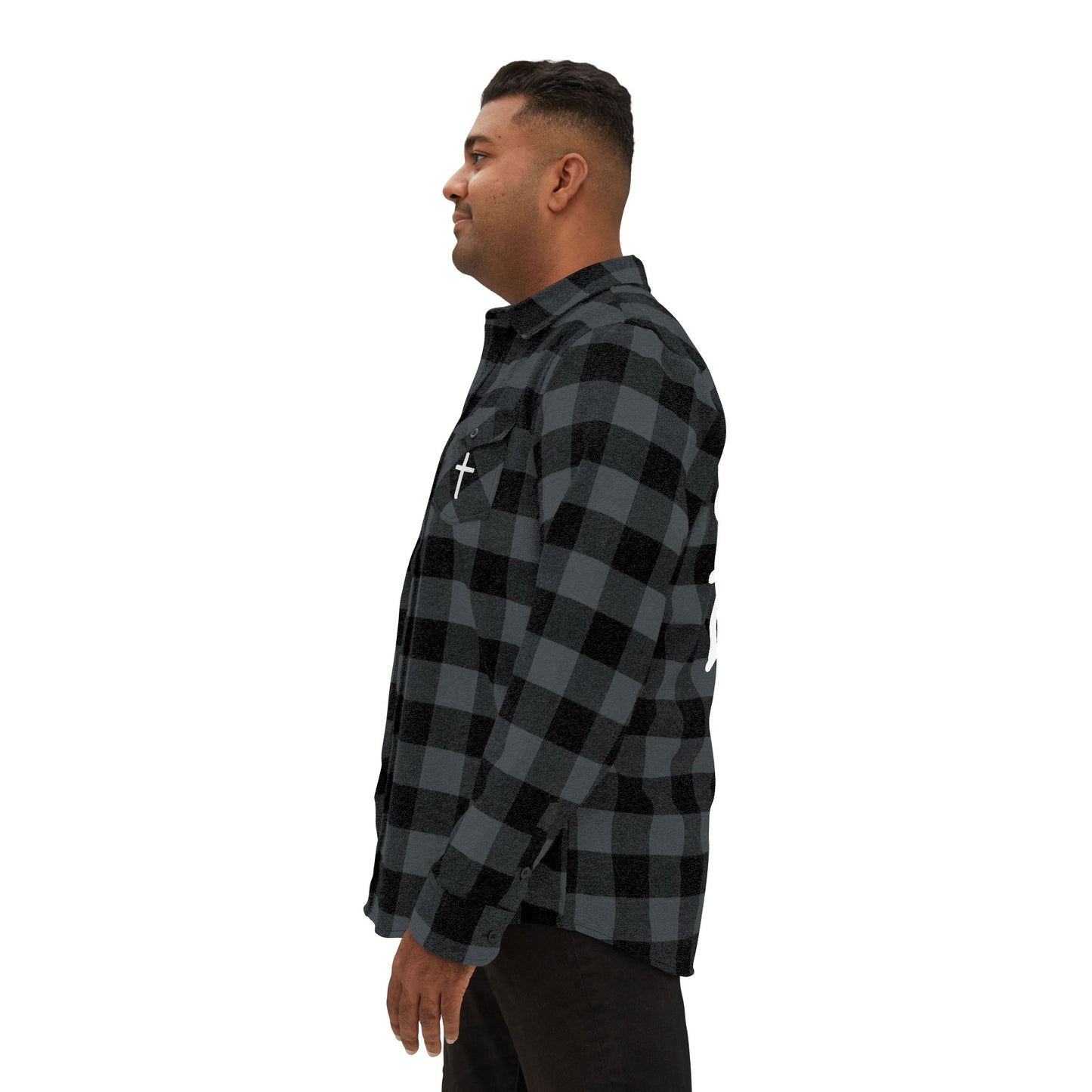 GOD DID - Flannel Faith Based Shirt