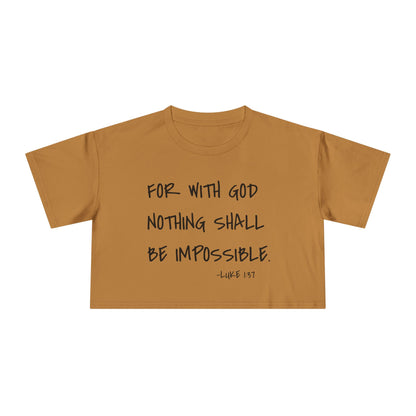 GOD DID - Women's Crop Tee