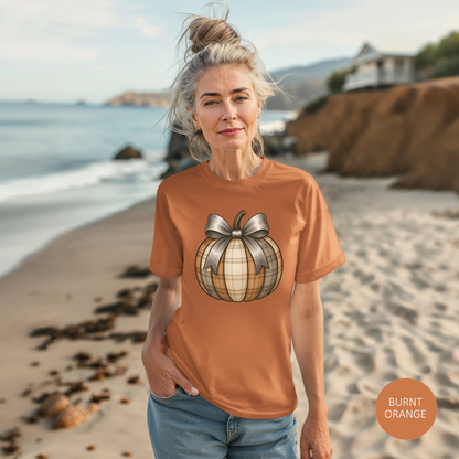 Fall Pumpkin Graphic T-Shirt, Cozy Autumn Tee, Thanksgiving Casual Wear