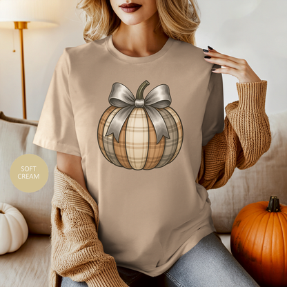 Fall Pumpkin Graphic T-Shirt, Cozy Autumn Tee, Thanksgiving Casual Wear
