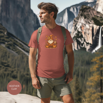 Autumn Gnome With Pumpkins And An Owl T-Shirt | Fall Leaves | Harvest Vibes