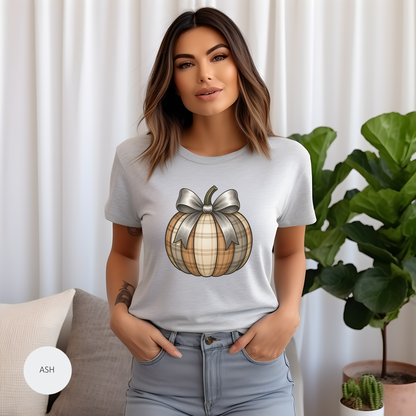 Fall Pumpkin Graphic T-Shirt, Cozy Autumn Tee, Thanksgiving Casual Wear