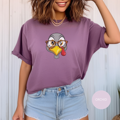 Quirky Turkey Thanksgiving T-Shirt, Funny Holiday Tee, Casual Thanksgiving Apparel