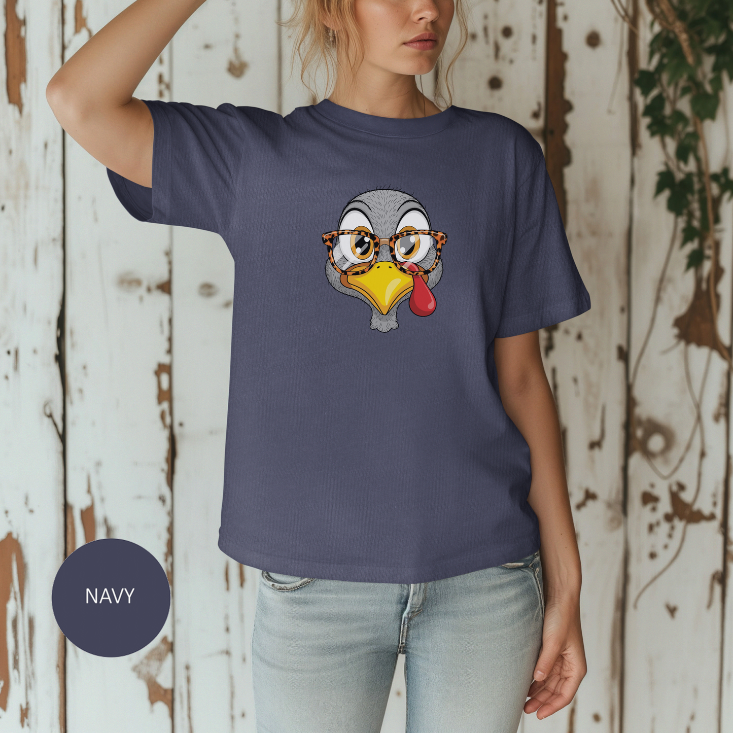 Quirky Turkey Thanksgiving T-Shirt, Funny Holiday Tee, Casual Thanksgiving Apparel