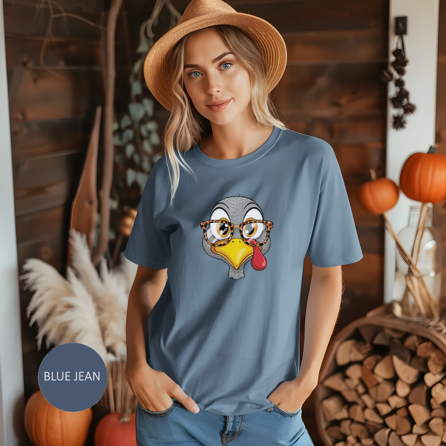 Quirky Turkey Thanksgiving T-Shirt, Funny Holiday Tee, Casual Thanksgiving Apparel