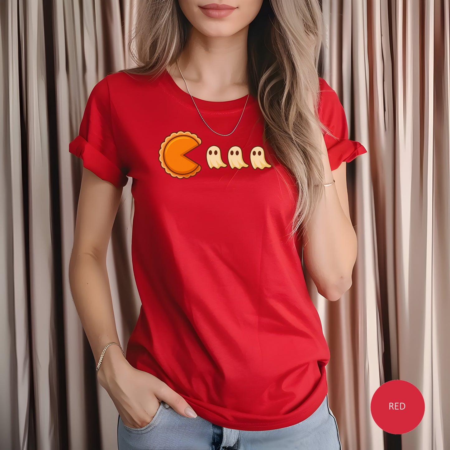 Pac-Man Style Ghost Chomp Tee | Retro Arcade Gamer Shirt
