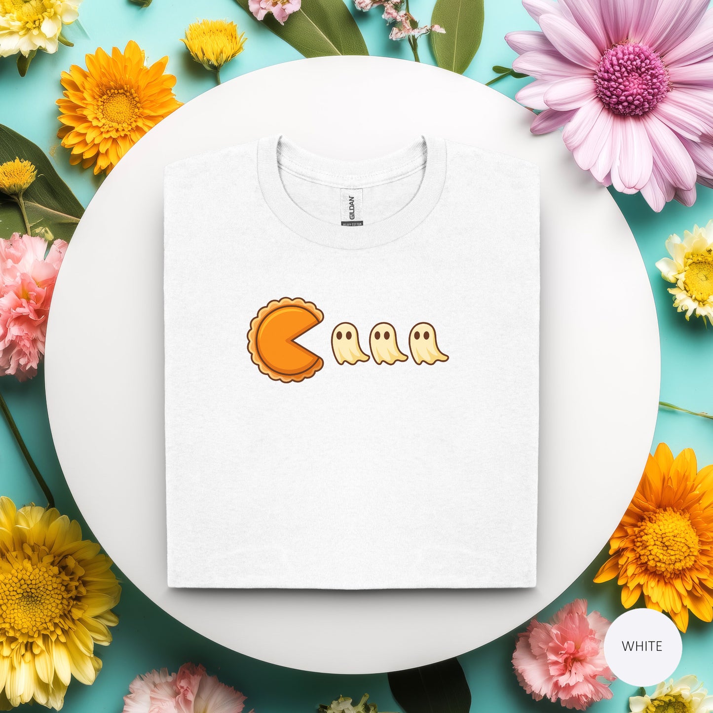 Pac-Man Style Ghost Chomp Tee | Retro Arcade Gamer Shirt