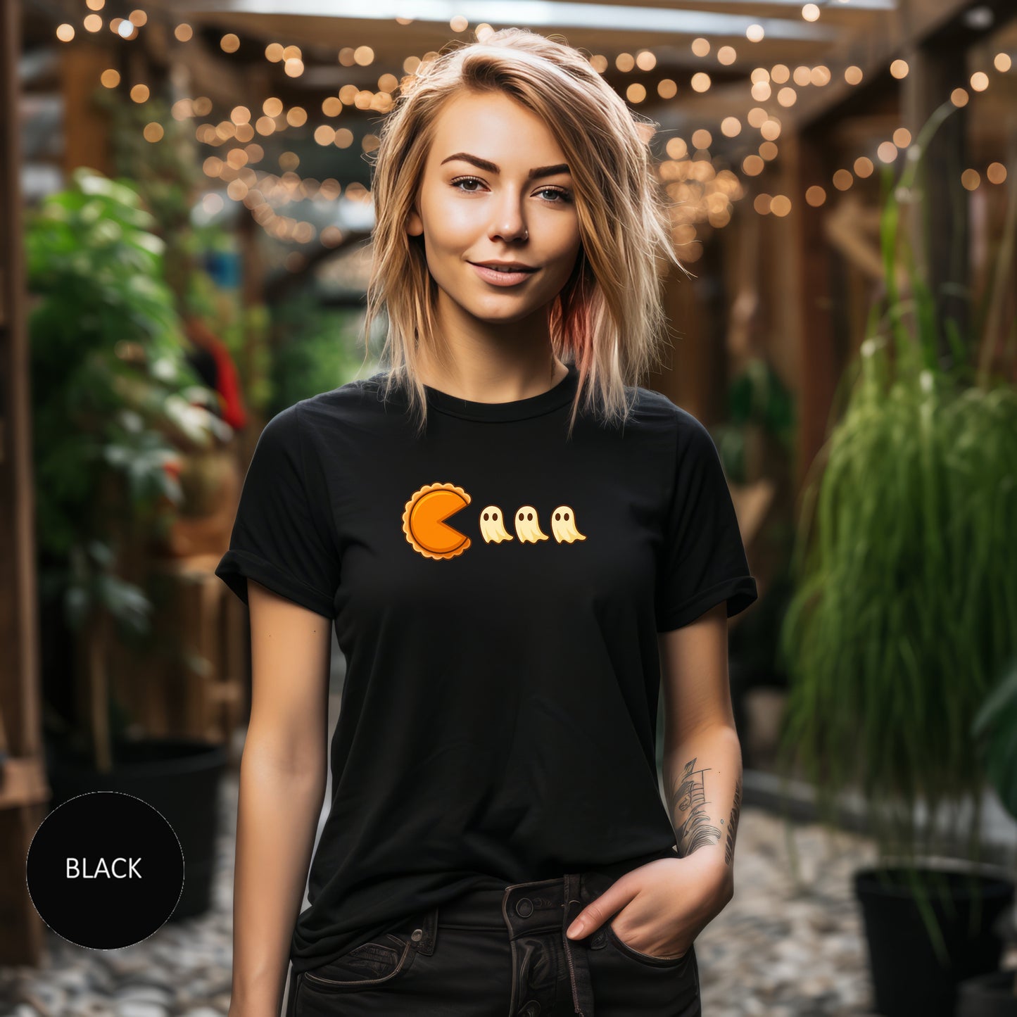 Pac-Man Style Ghost Chomp Tee | Retro Arcade Gamer Shirt