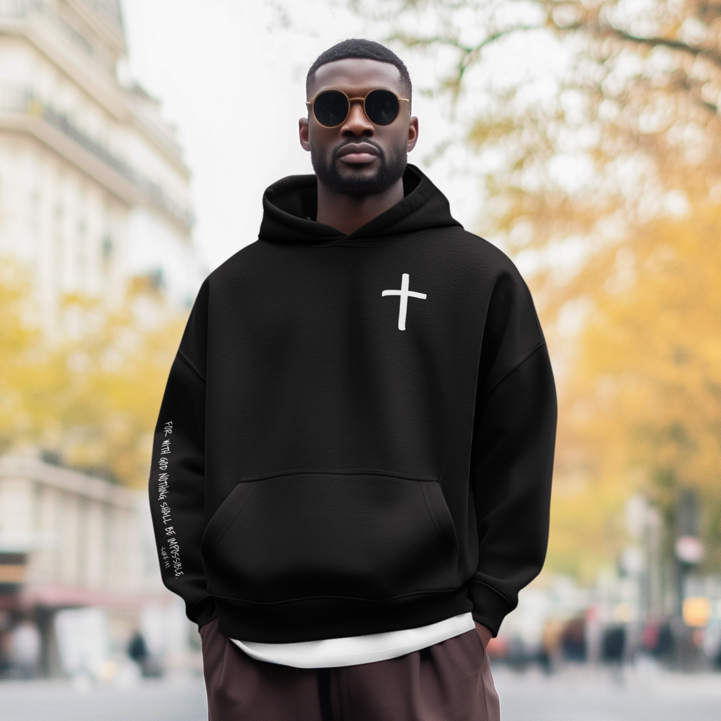 GOD DID - Christian Faith Statement Hoodie For Believers And Prayer Warriors