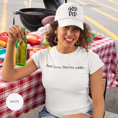 GOD DID - Snapback Faith-Based Trucker Cap For Christians, Prayer Warriors, Believers