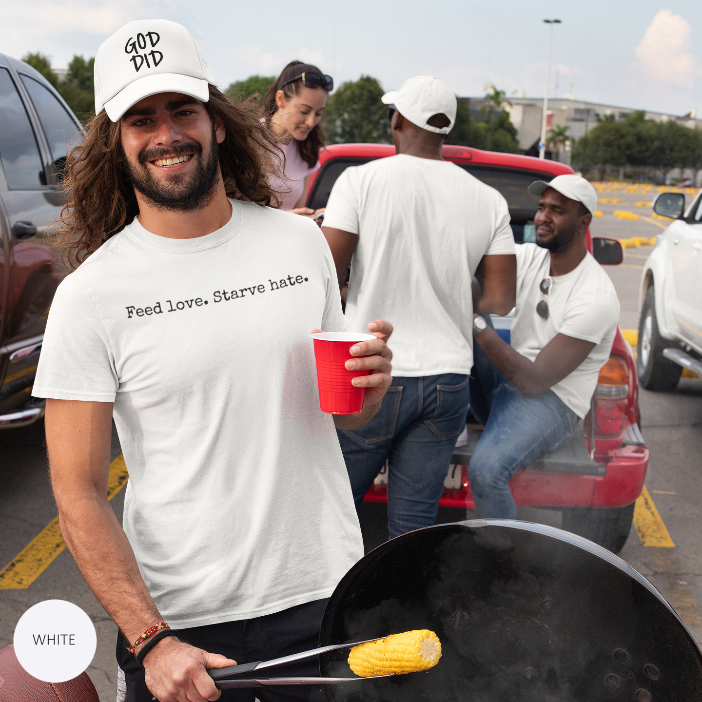 GOD DID - Snapback Faith-Based Trucker Cap For Christians, Prayer Warriors, Believers